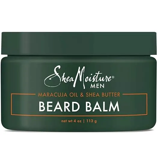 Shea Moisture Maracuja Oil & Shea Butter Beard Balm Shape-Smooth & Define by for Men - 4 oz Balm