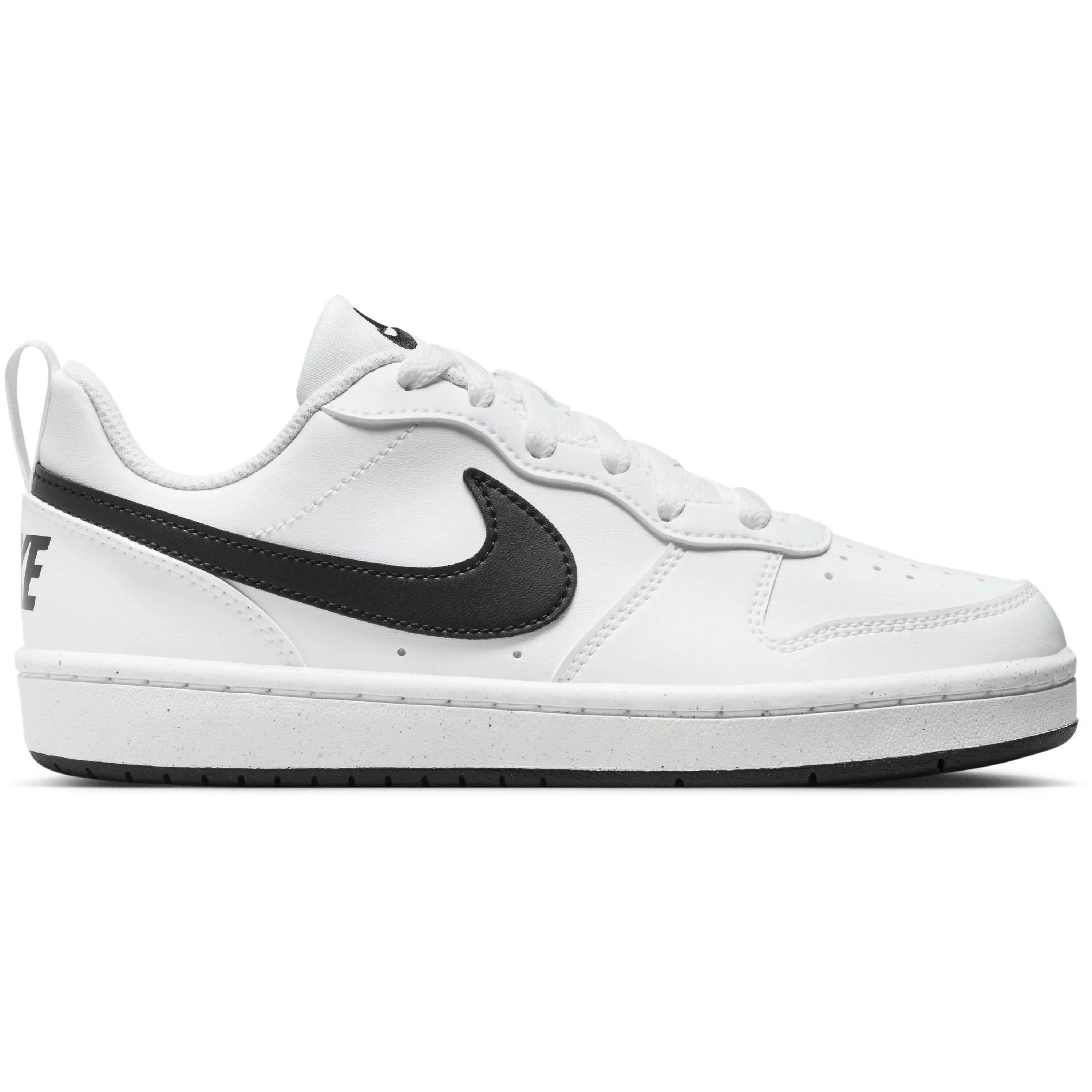 Nike Older Kids Court Borough Low Recraft Trainers in White/Black | Size 4