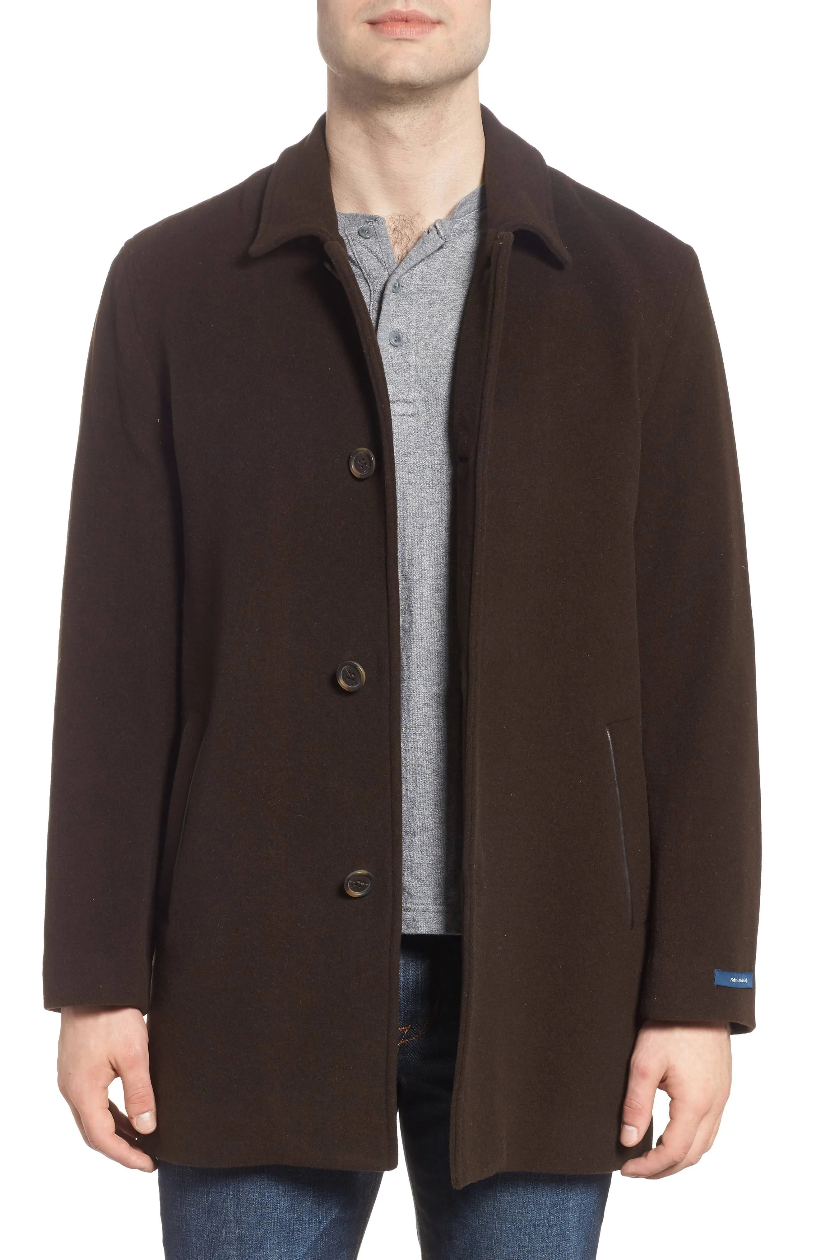 Cole Haan Men's Wool Blend Overcoat