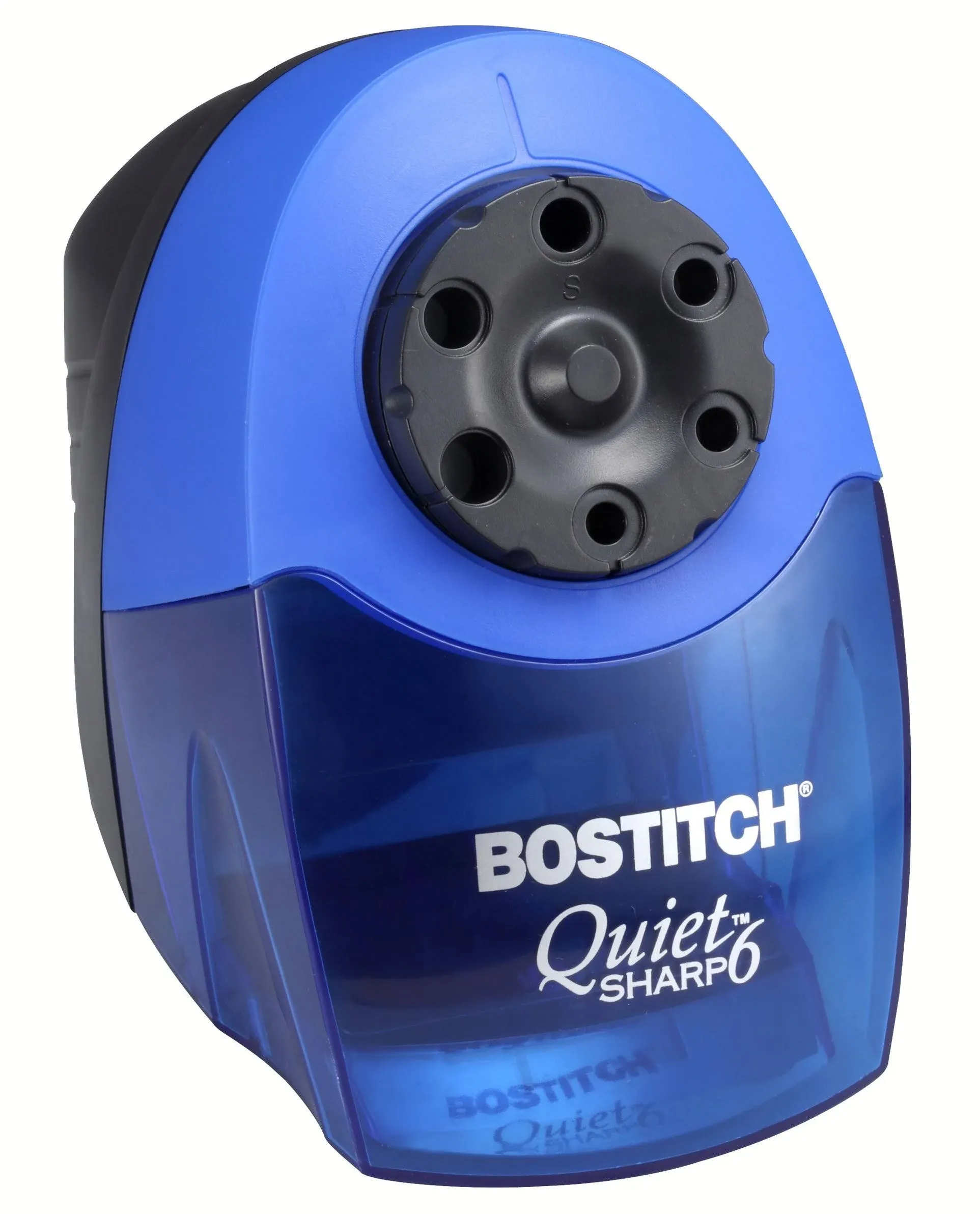 Bostitch QuietSharp 6 Classroom Electric Pencil Sharpener, Blue