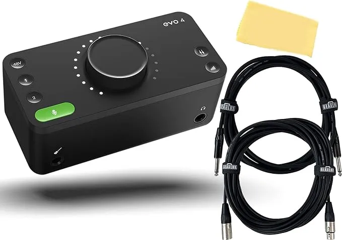 Audient EVO 4 2-In 2-Out USB Audio Interface w/ Cables