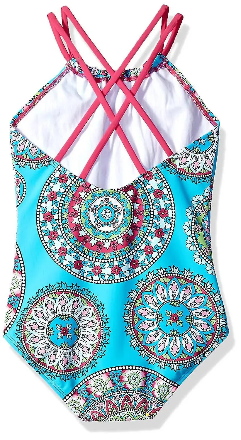 Kanu Surf Big Girls' Jasmine Beach Sport Halter One Piece