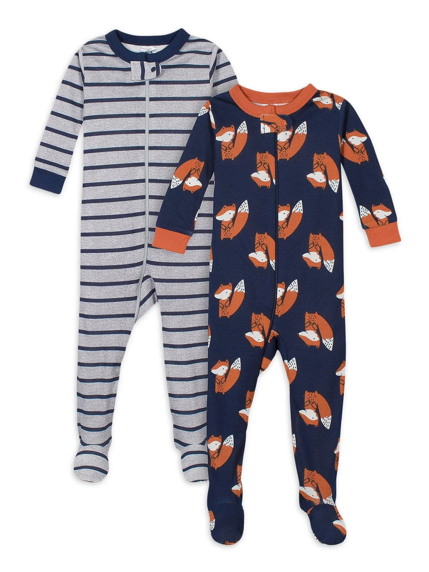 Gerber Baby Boys' 2-Pack Footed Pajamas