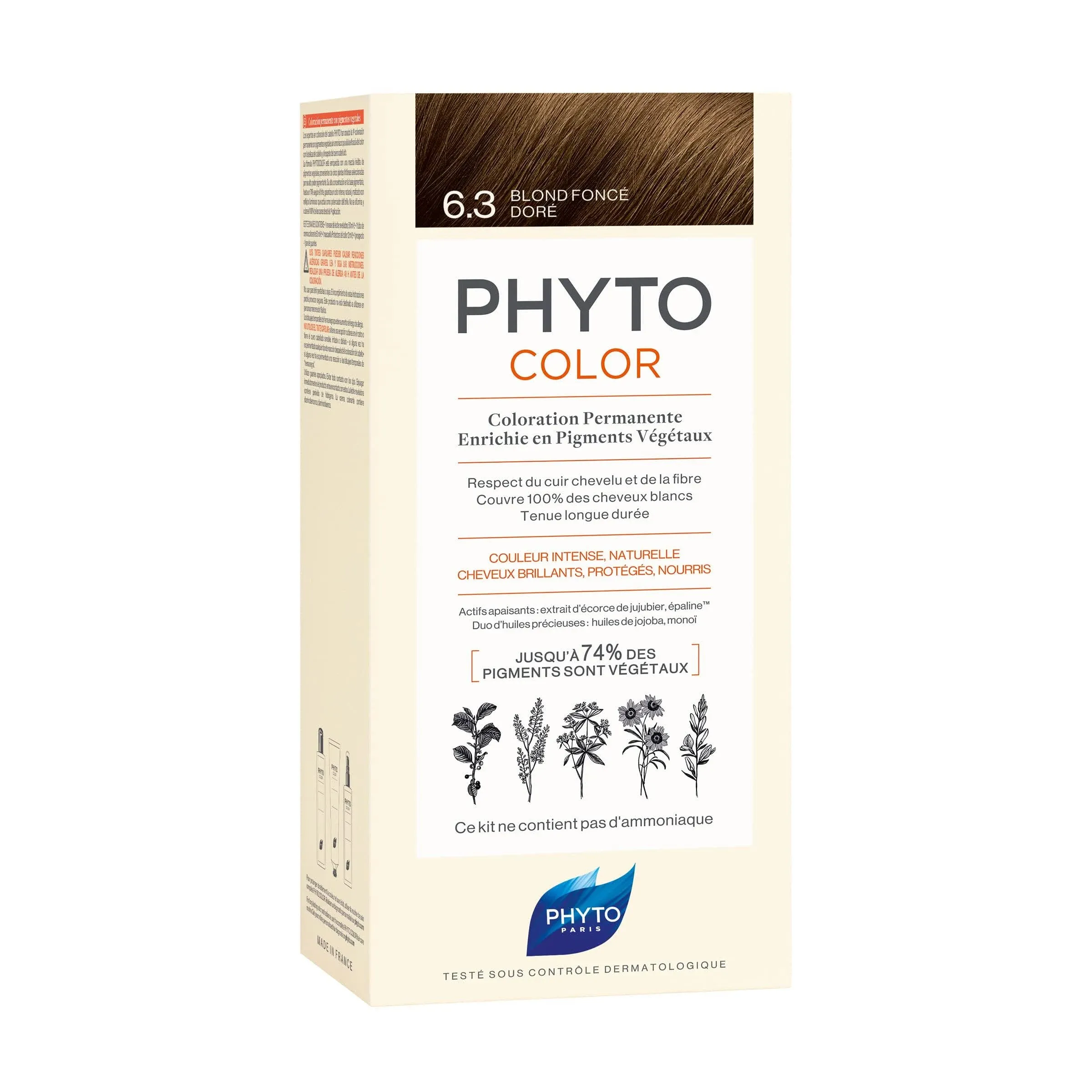 Phyto Phytocolor Permanent Color - 6.3 Dark Golden Blonde