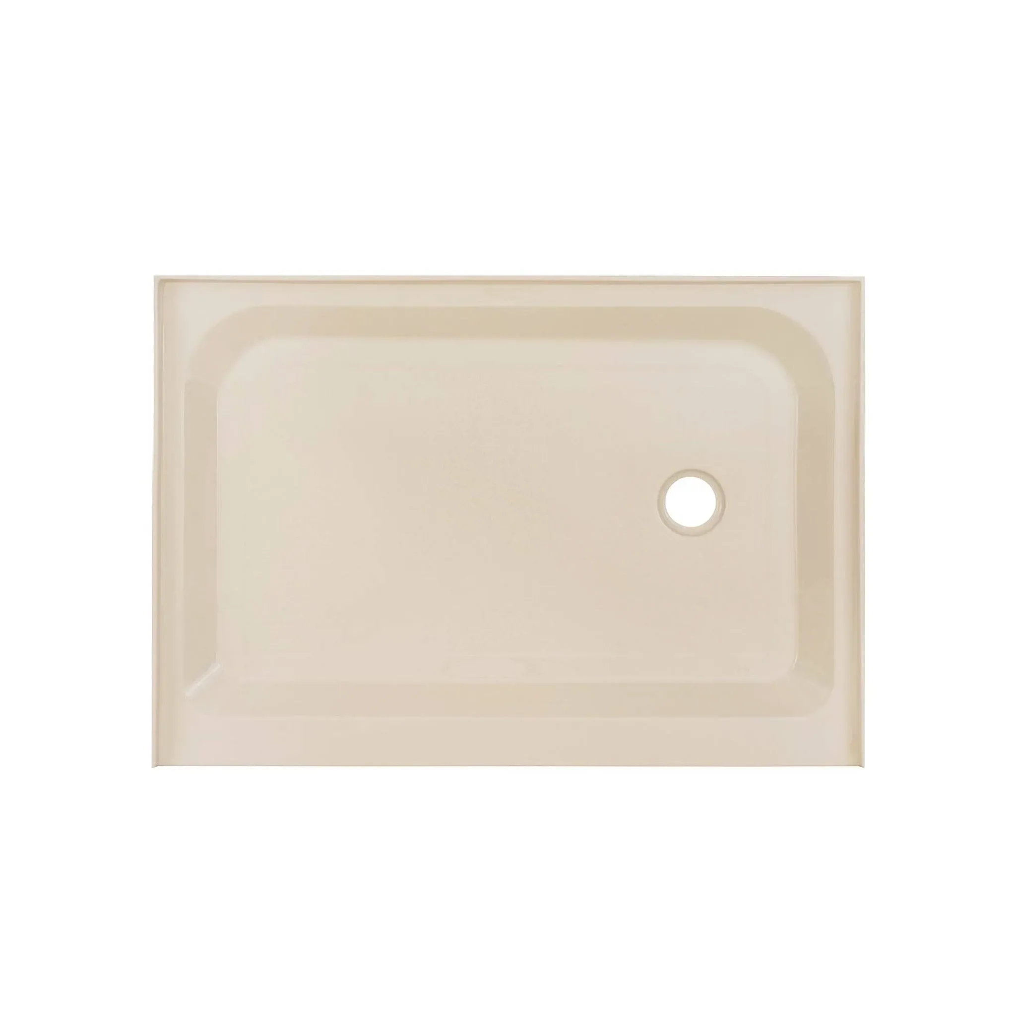 Voltaire 48 in. L x 36 in. W Alcove Shower Pan Base with Right-Hand Drain in Biscuit