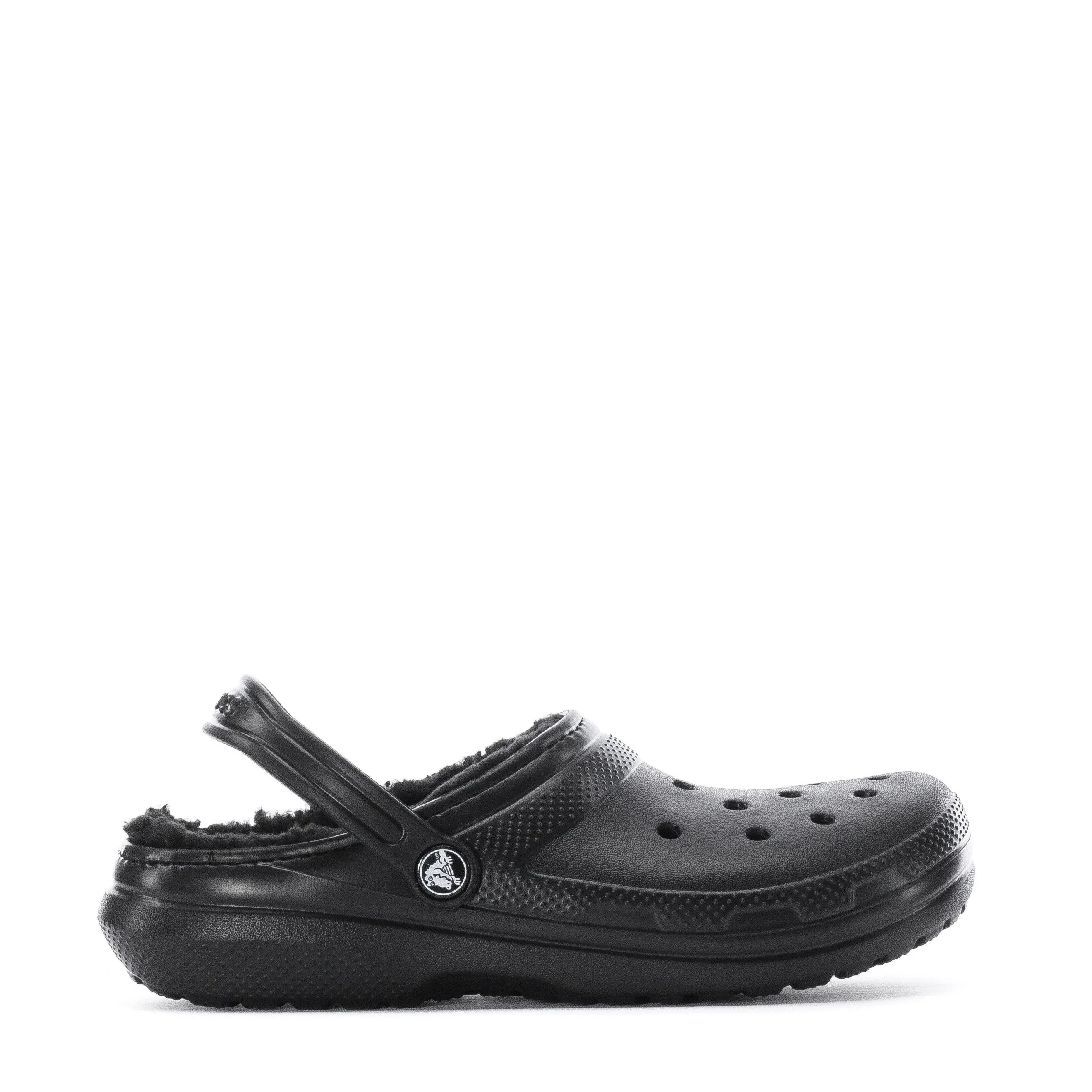 Crocs Kids Classic Lined Clog - Black