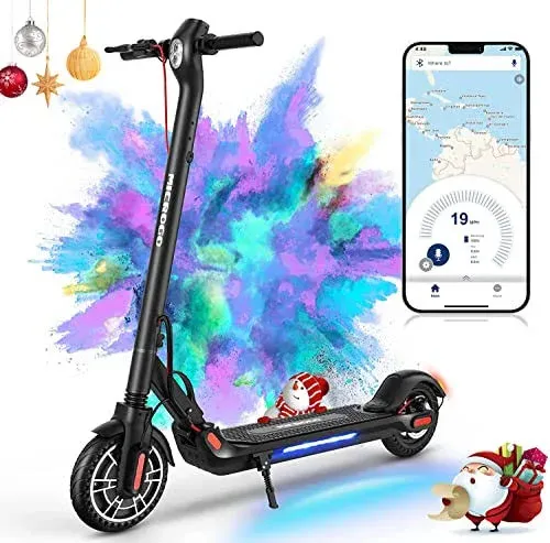 NEW M5 Pro Electric Kick Scooter for Adults, Honeycomb Off-Road Tires, Large LED Panel, App Control, 350W Motor, 19MPH 18.5Miles, Long-Range Battery, for Commuter/Travel, Foldable Scooter