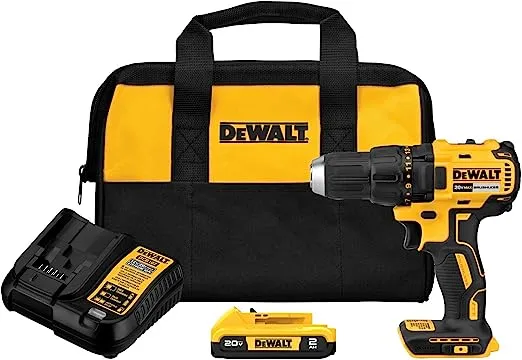 DEWALT 20V MAX Cordless Drill Driver, 1/2 Inch, 2 Speed, XR 2.0 Ah Battery and Charger Included (DCD777D1)