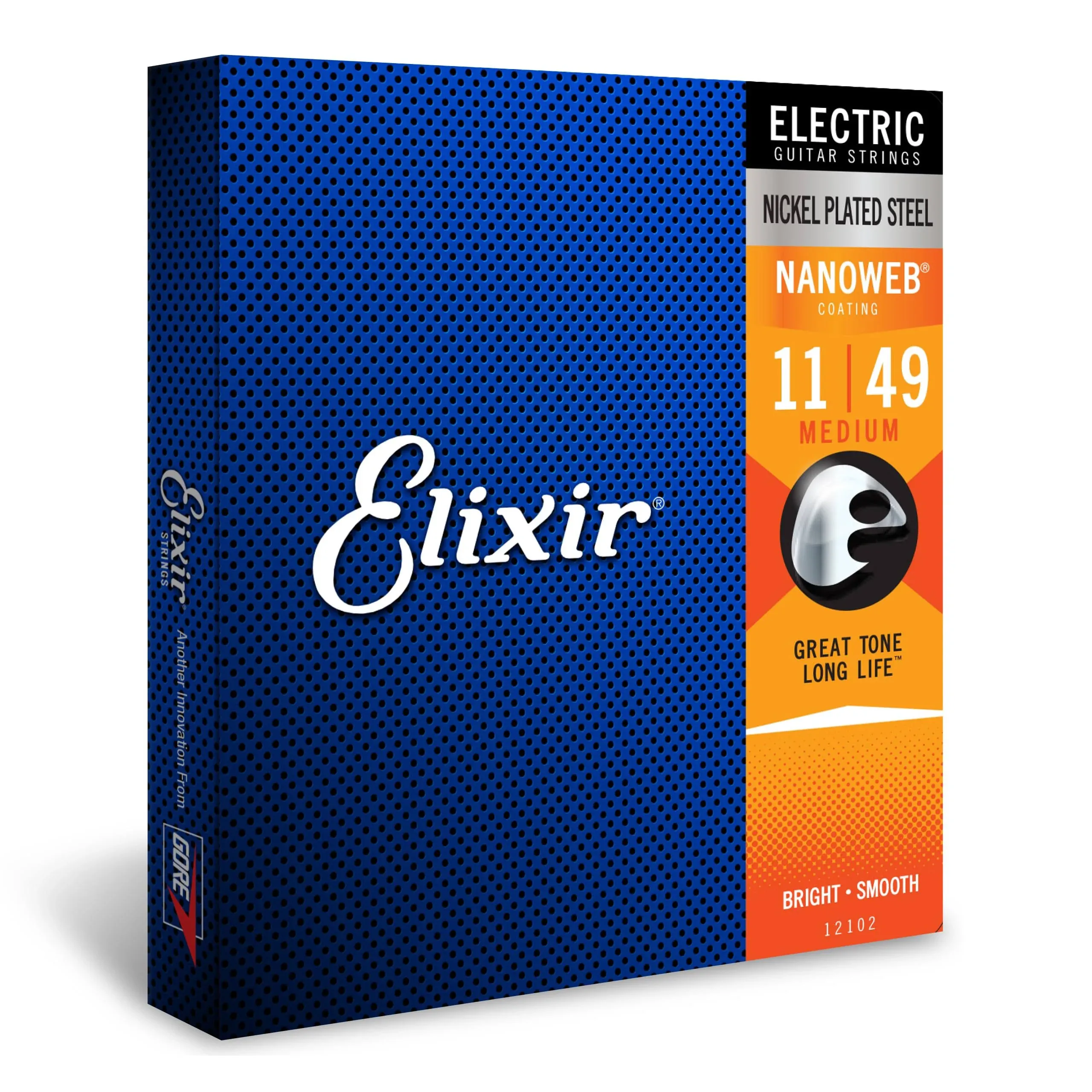 Elixir Medium Nanoweb Electric Guitar Strings