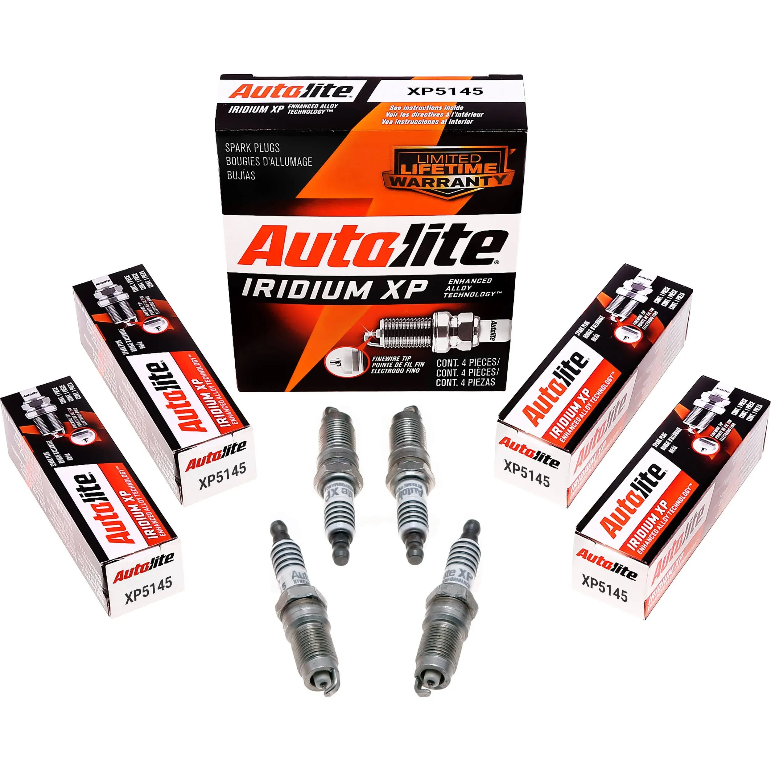 Autolite Iridium XP Spark Plugs 4 Pack Alloy XP5701 Car Replacement Parts