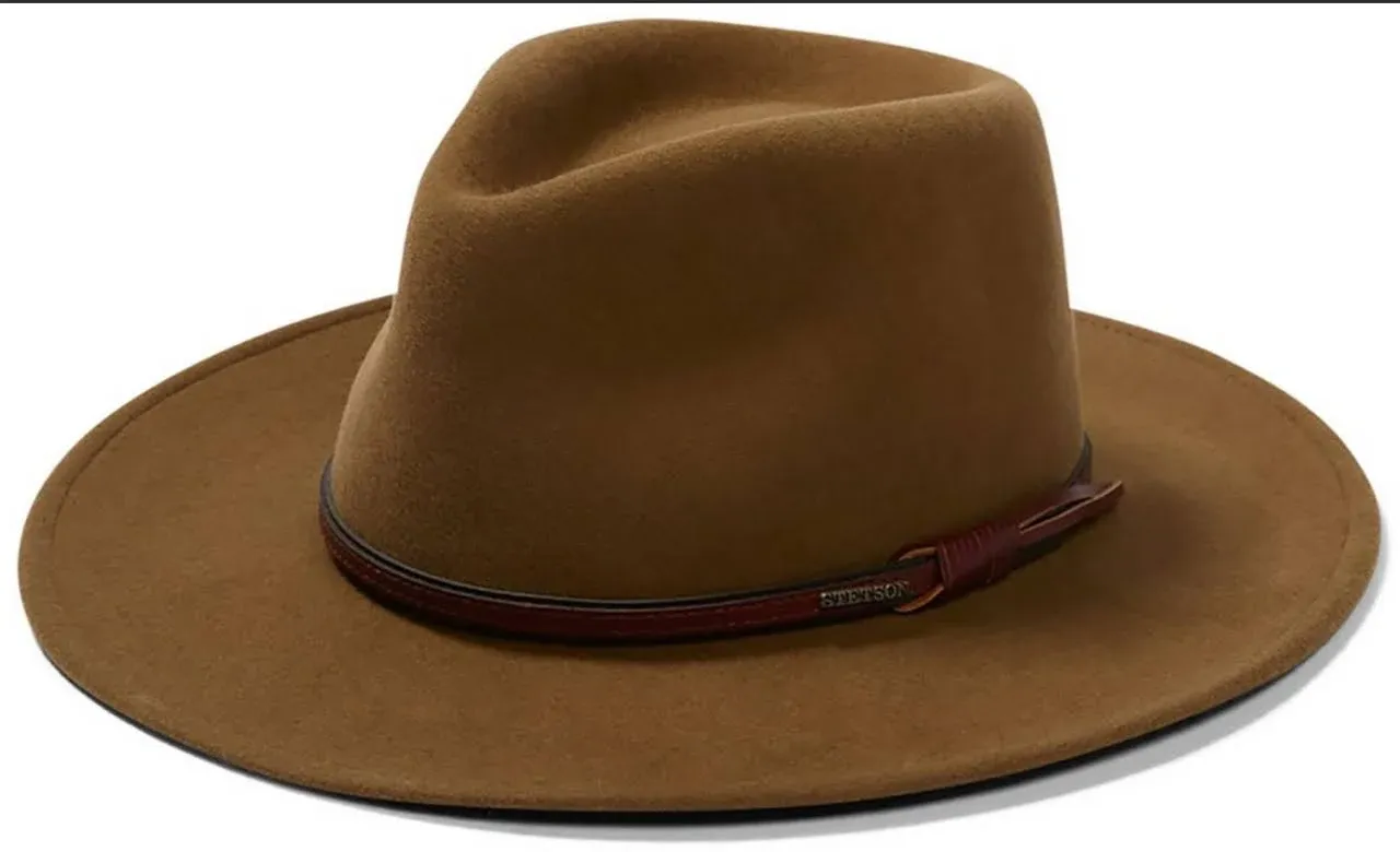 Stetson Bozeman Crushable Wool Hat - Light Brown