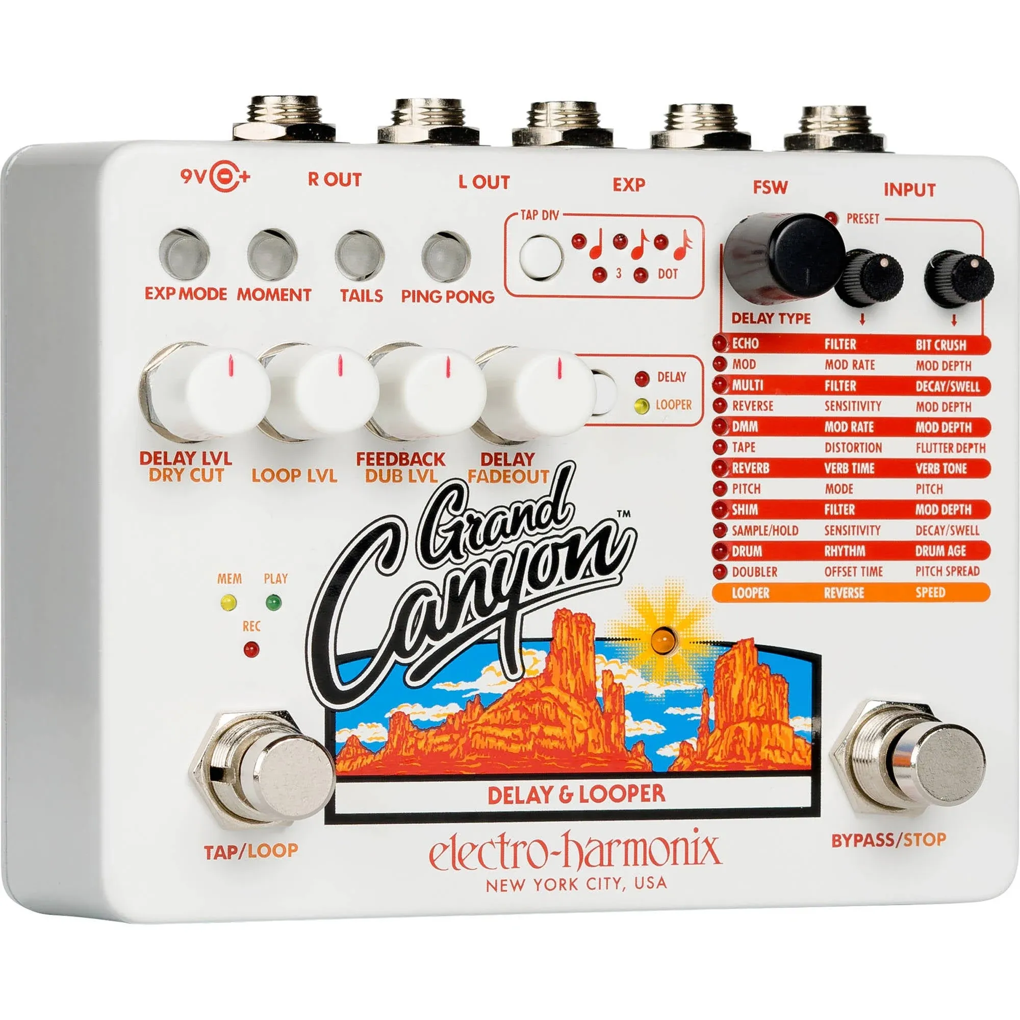 Electro Harmonix Grand Canyon Delay & Looper Pedal