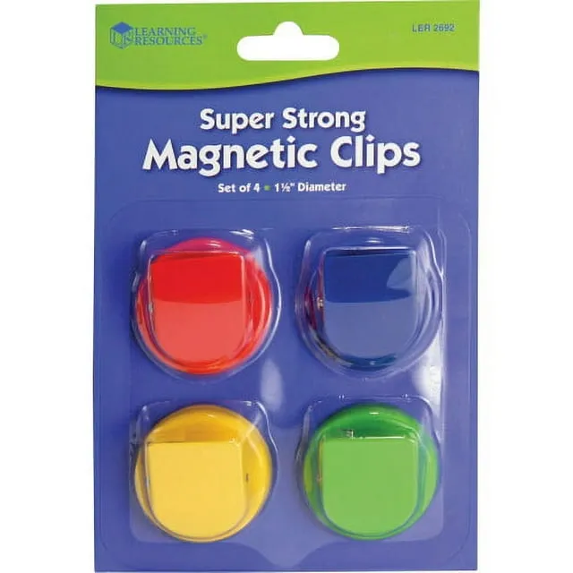 Learning Resources Super Strong Magnetic Clips