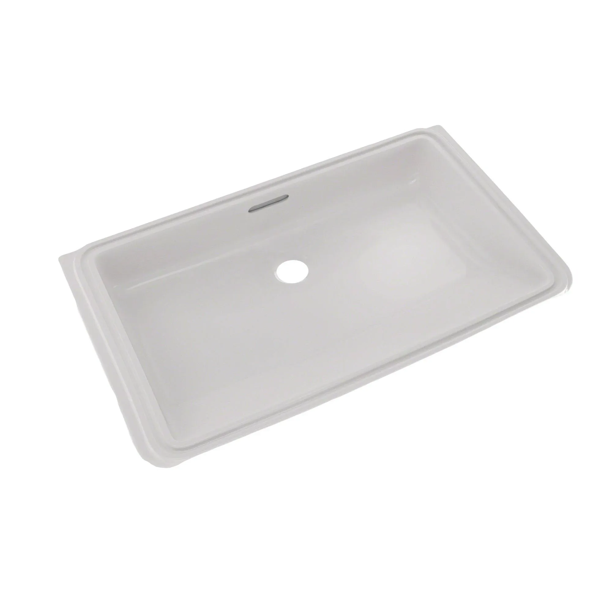 Toto Rectangular Undermount Bathroom Sink with Cefiontect, Colonial White