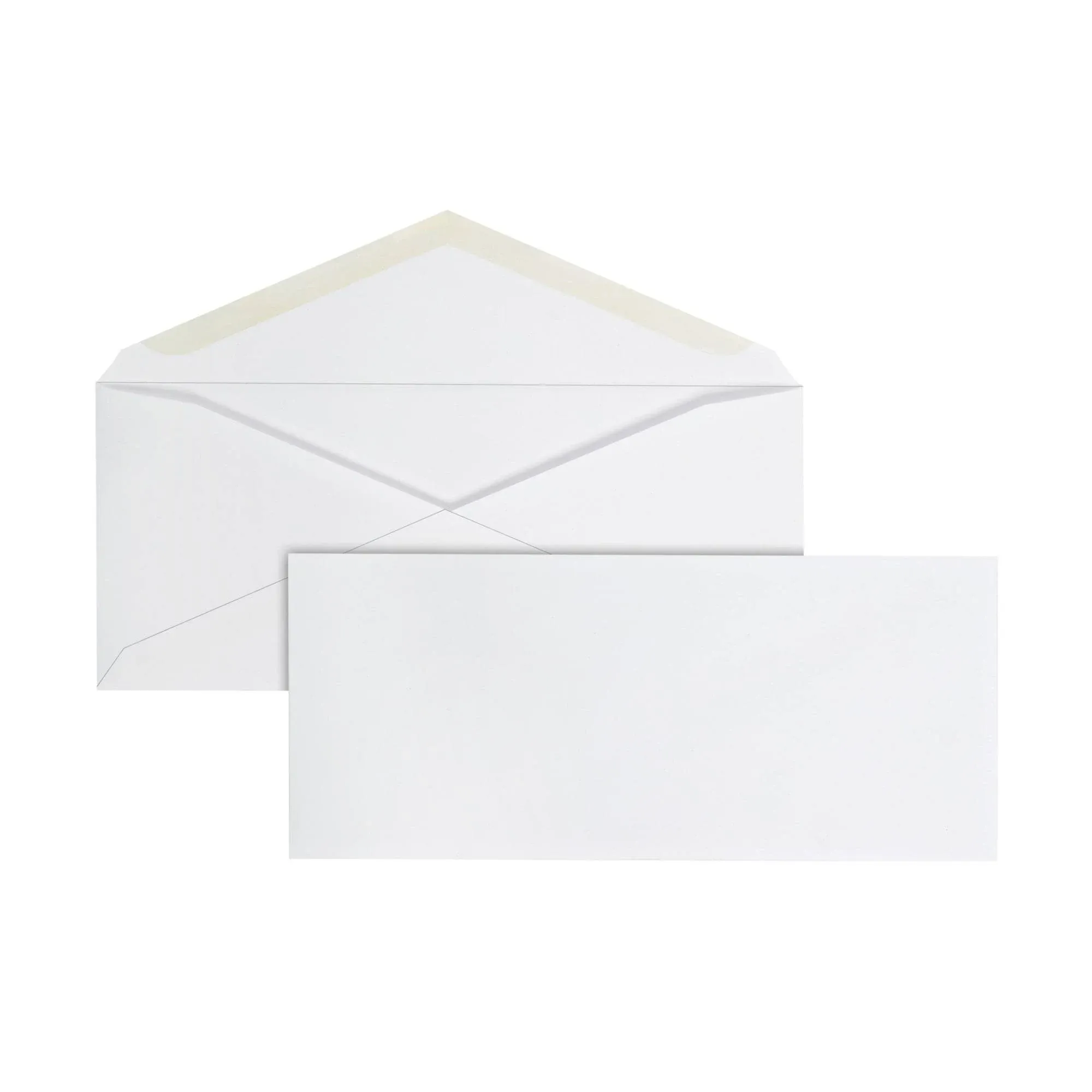 Office Depot Brand #10 Envelopes, Gummed Seal, White, Box of 500