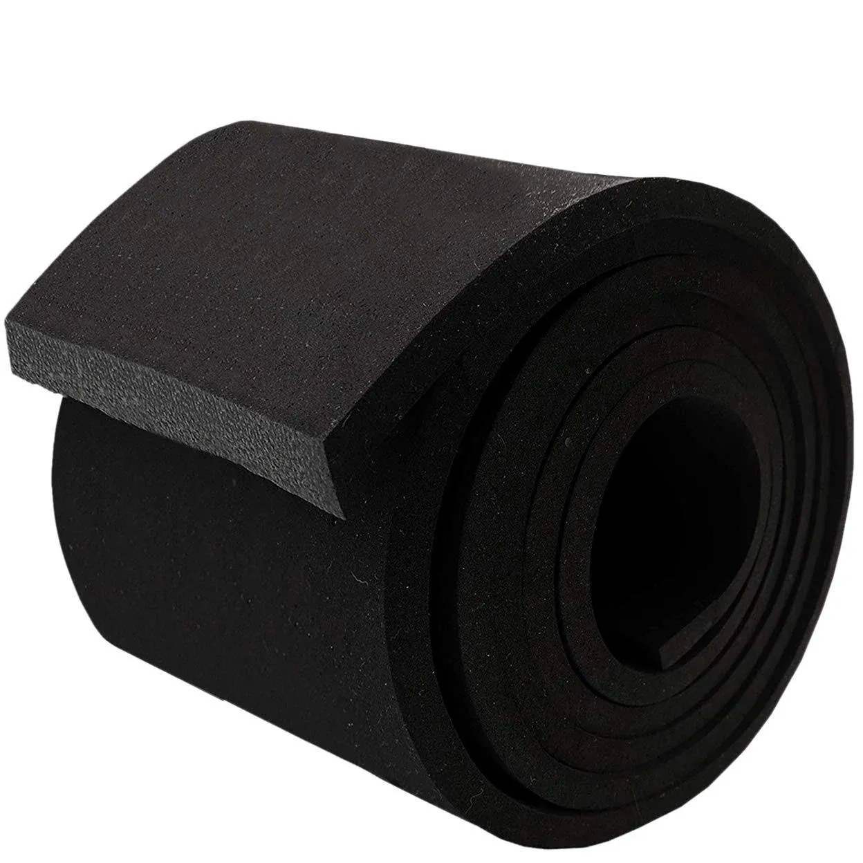 Neoprene Foam Strip Roll by Dualplex, 4" Wide x 10' Long x 1/4" Thick, Weather Seal High Density Stripping – Weather Strip Roll Insulation Foam