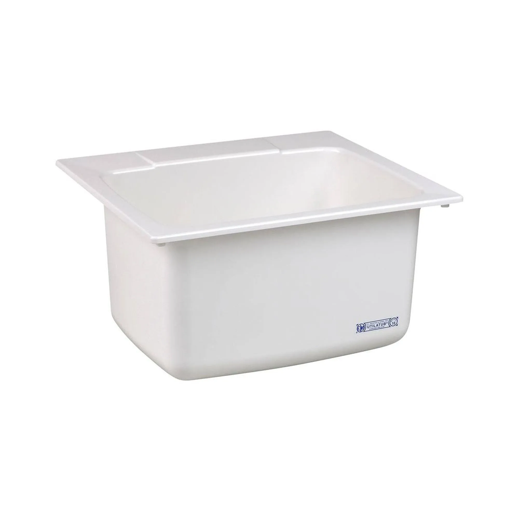 MUSTEE Utility Sink 22&#034; x 25&#034; x 13.75&#034; Molded Fiberglass Drop White