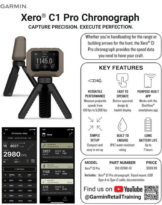 Garmin Xero C1 Pro Chronograph