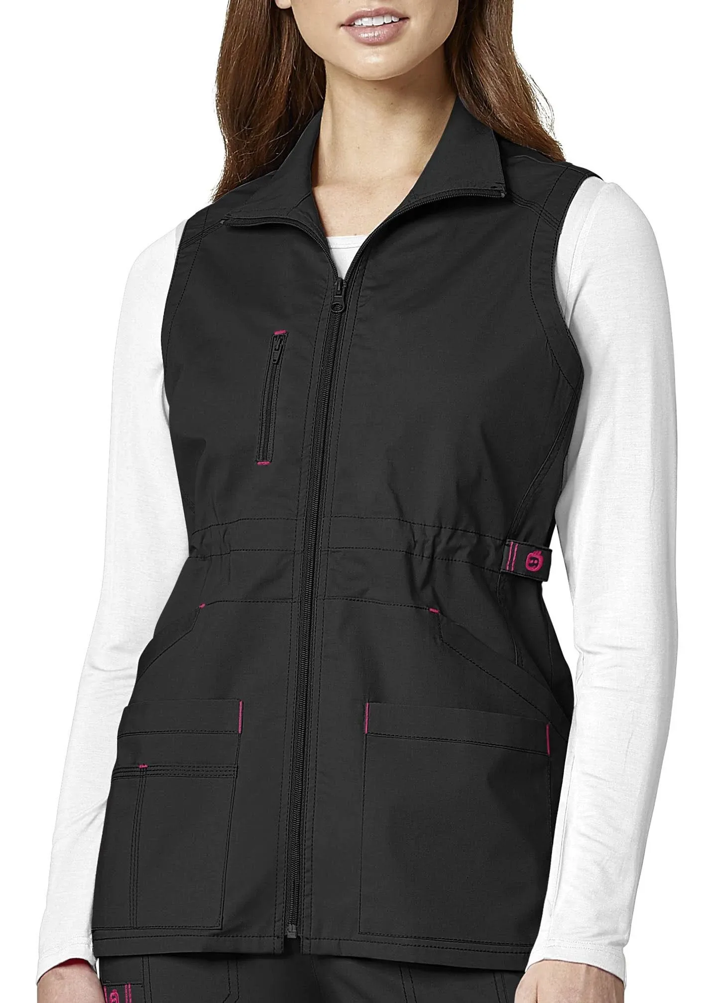 WonderFLEX Utility Zip Fashion Vest - Black XS