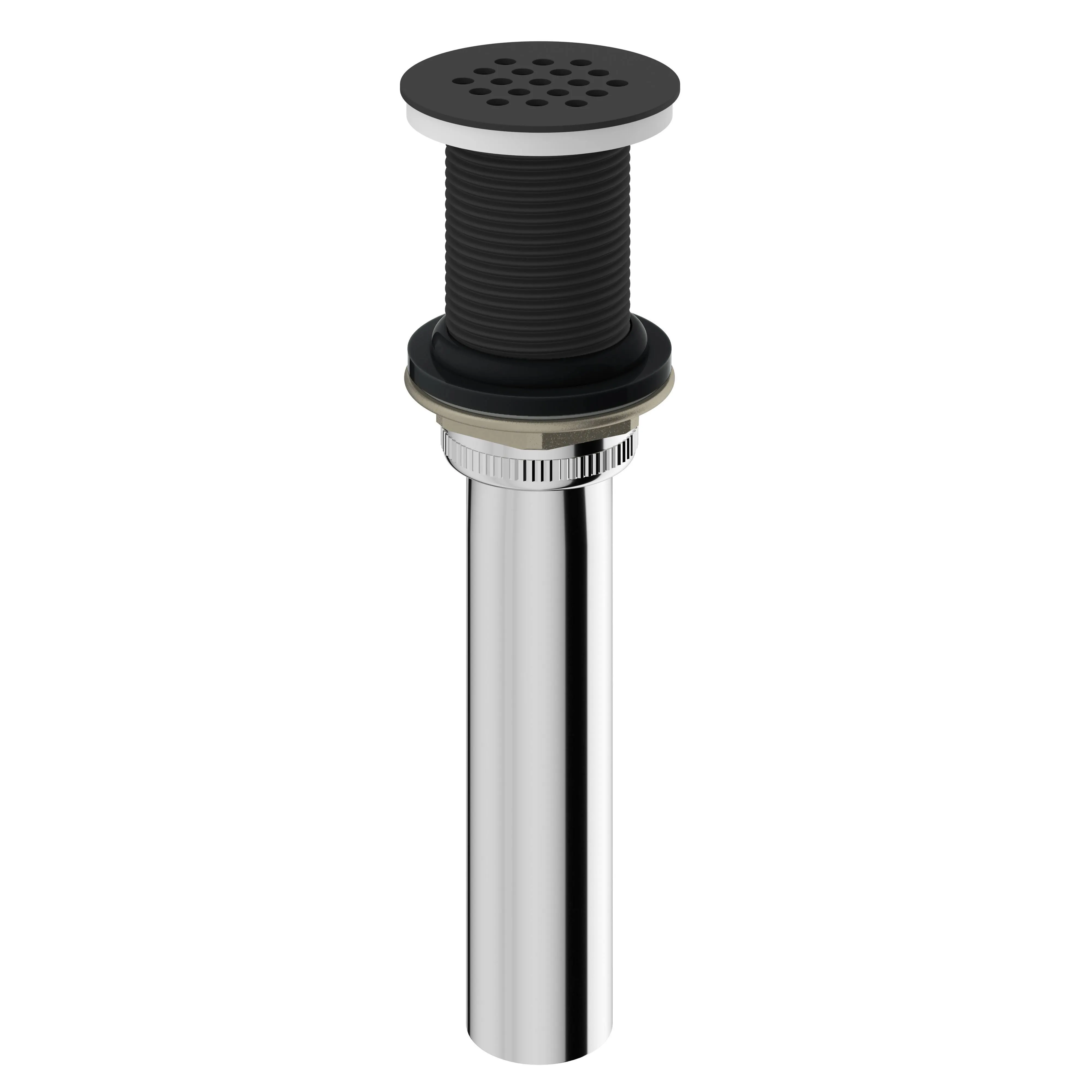 Vigo VG07001MB 1-3/4&#034; Grid Drain Assembly - Less Overflow, Matte Black