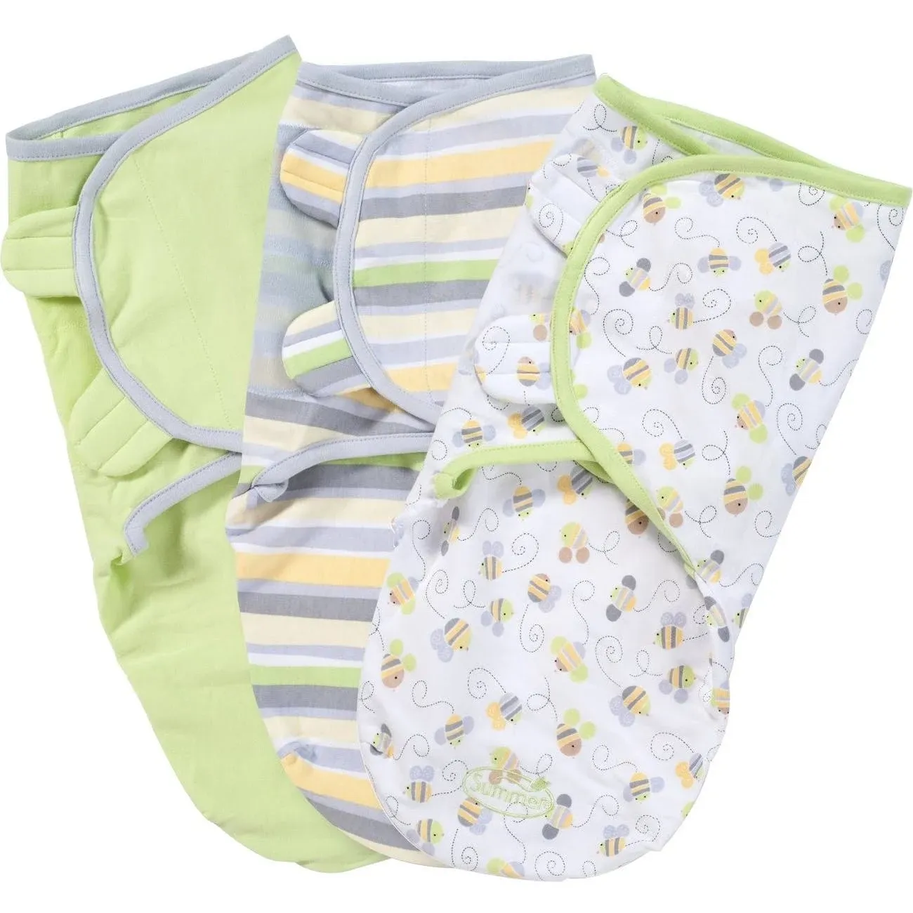 SwaddleMe 54000 Original Swaddle Busy Bees Small/Medium 3 Pieces Sleep Sack