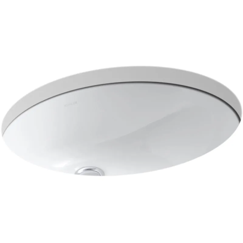 KOHLER K-2210-0 Caxton Under-Mount Bathroom Sink, White