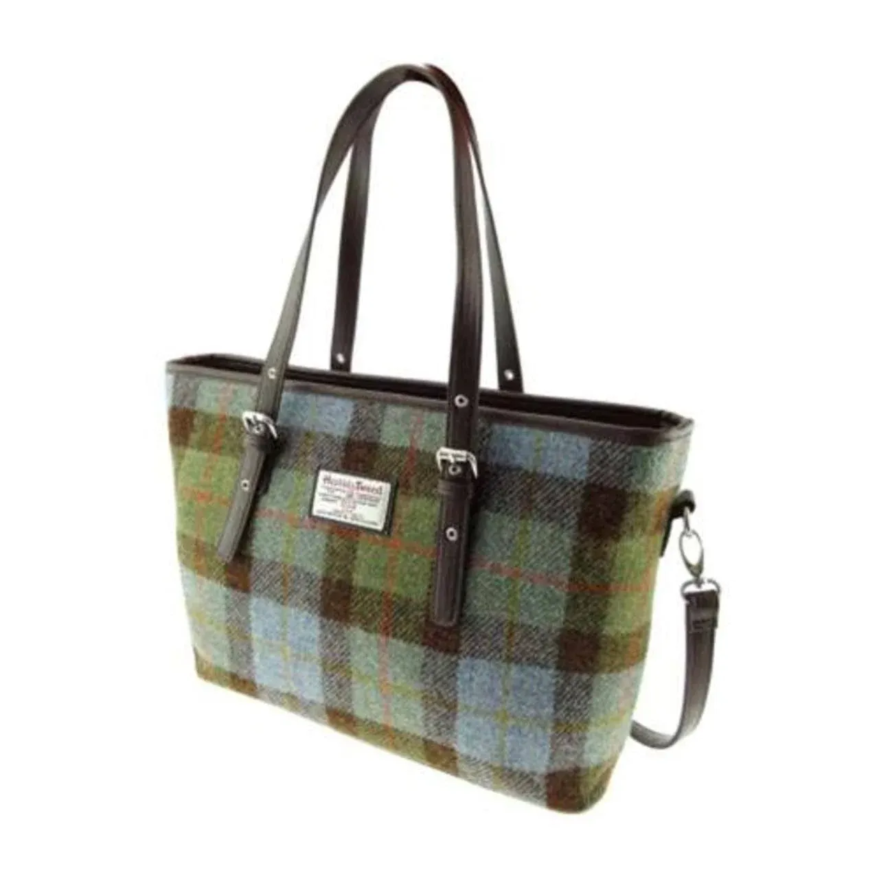 Harris Tweed 'Spey' Large Tote Bag in Macleod Tartan