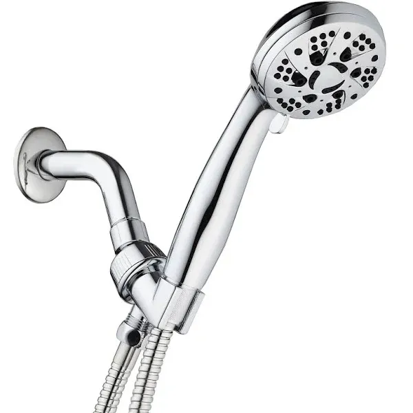 AquaDance High Pressure 6-Setting 3.5" Chrome Face Handheld Shower