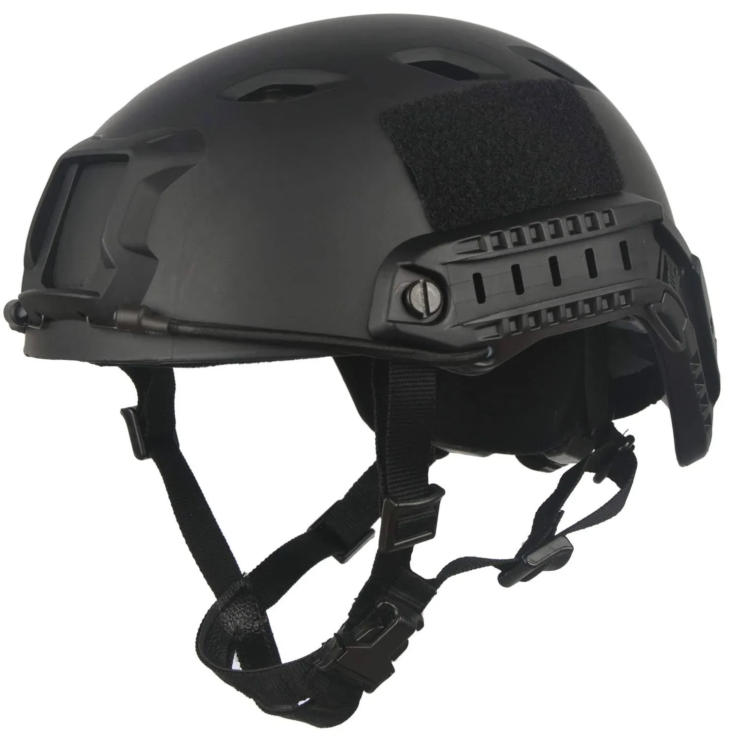 LOOGU Fast Pj Base Jump Military Helmet with 12-in-1 Headwear(BK)