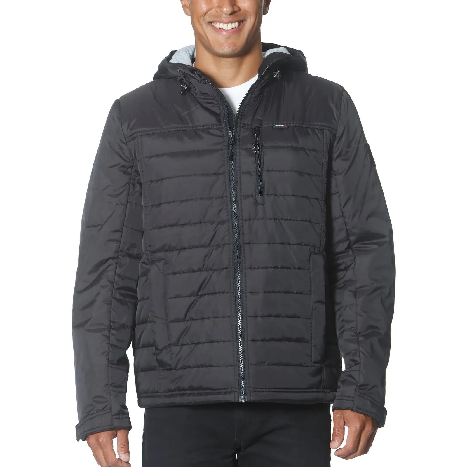 Jerry Gerry Men’s Quilted Jacket (Black,M), (57968)