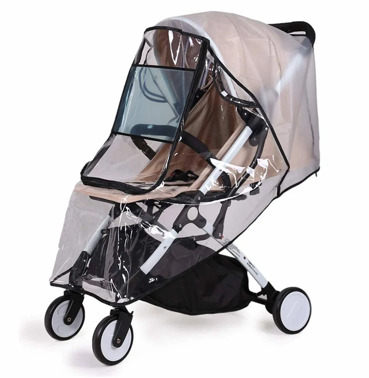 Bemece Stroller Rain Cover Universal, Baby Travel Weather Shield, Windproof Wate