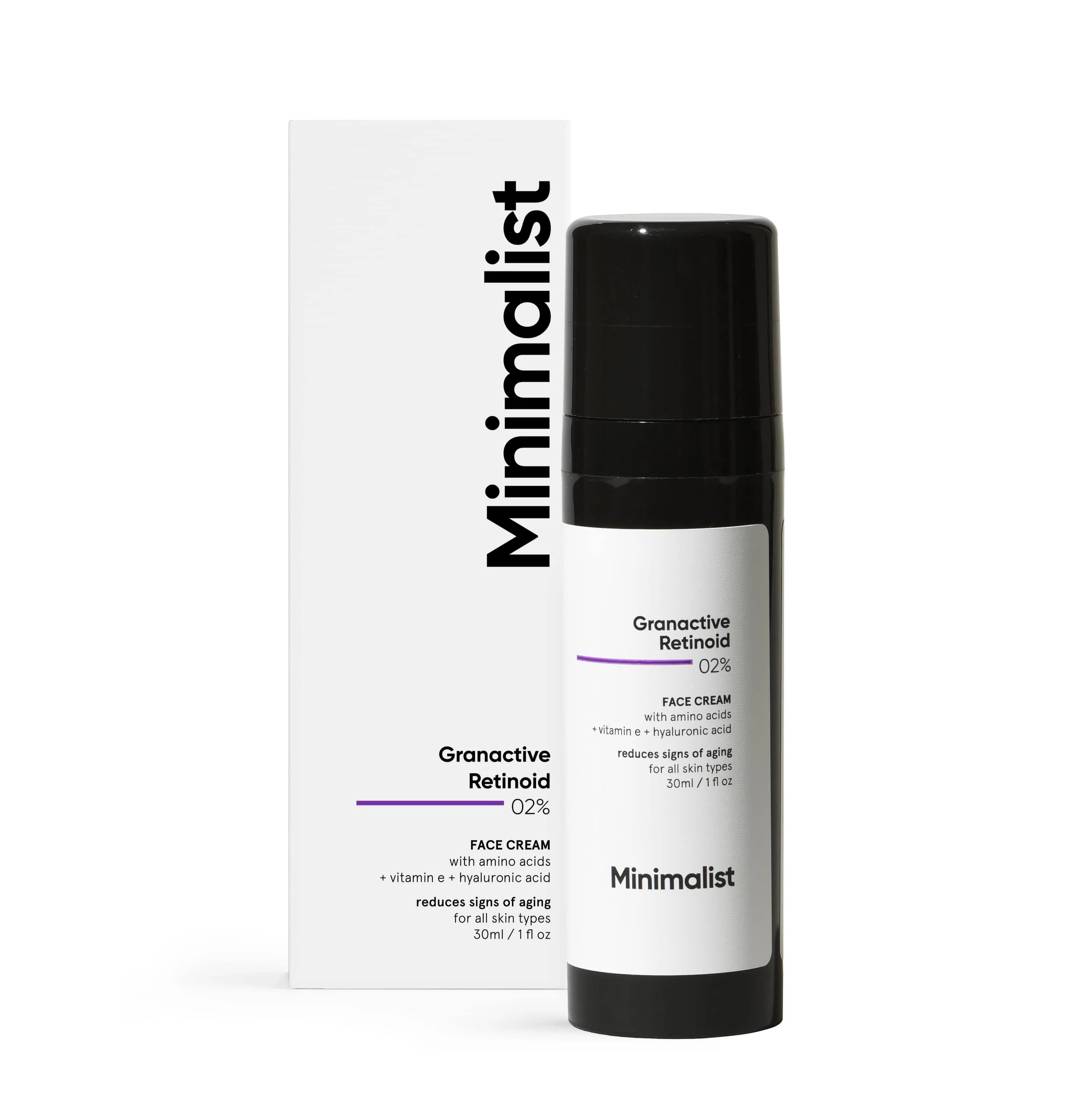 Minimalist 2% Retinoid Anti Aging Night Cream for Wrinkles & Fine Lines | Improves Skin Elasticity, Stimulates Collagen Production for Radiant & Glowing Skin | 1 Fl Oz / 30 ml