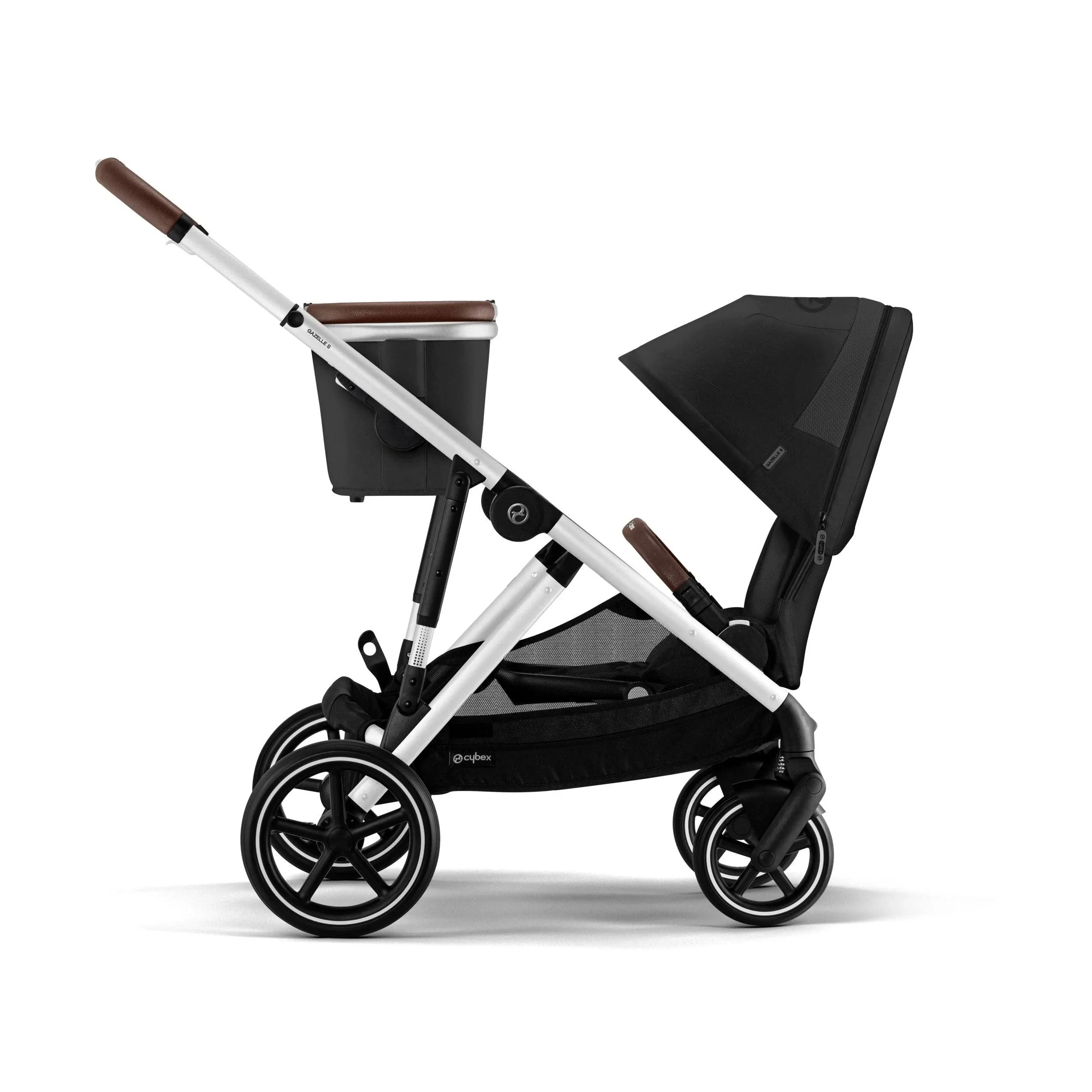 Cybex Gazelle S 2 Stroller - Moon Black (Black Frame)