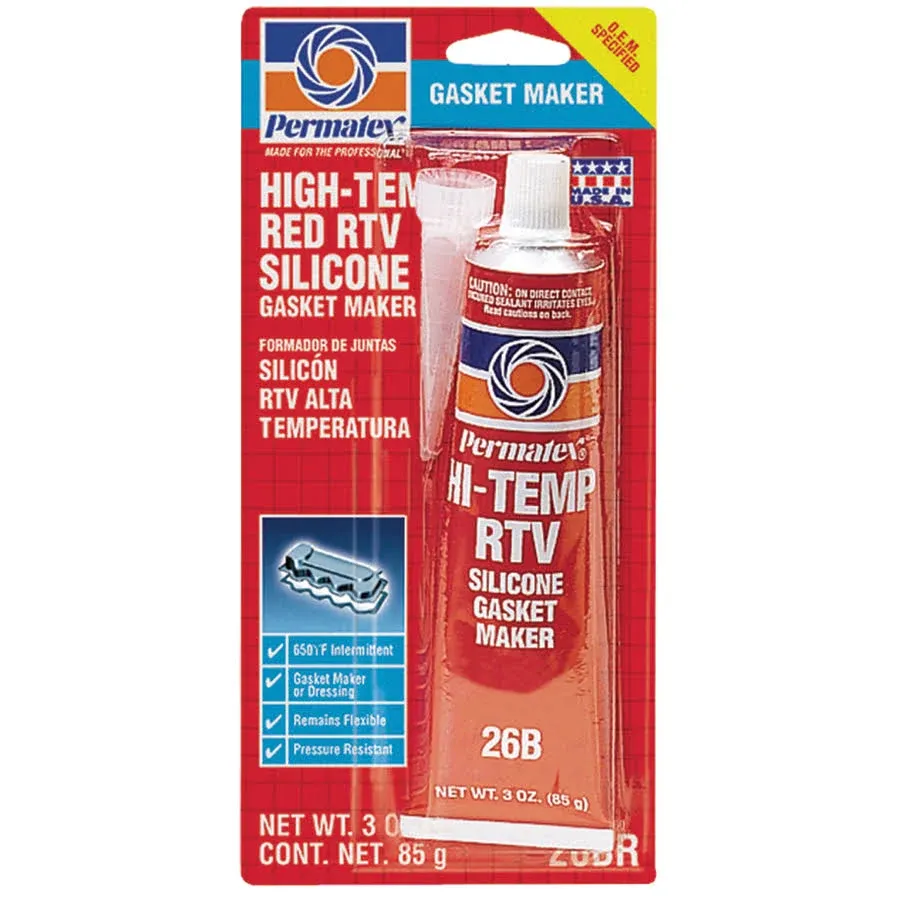Permatex Ultra Red High-Temperature Gasket Maker, 3 oz | 81630