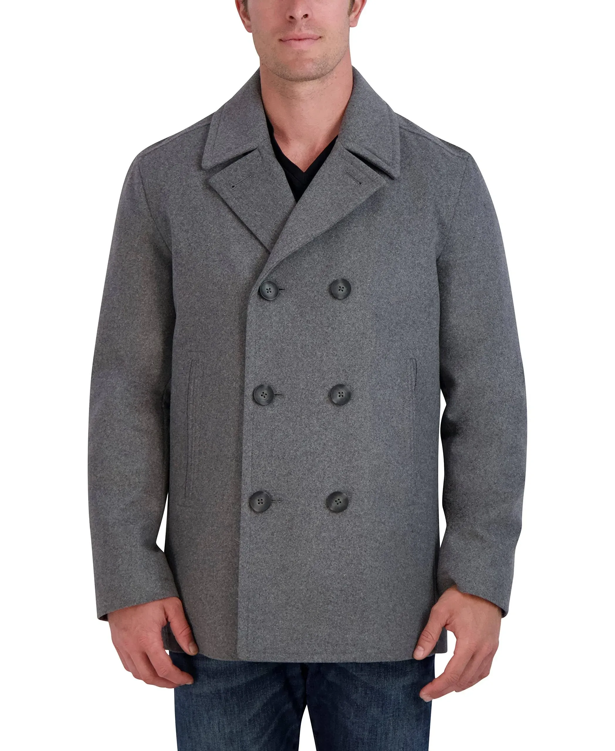 Nautica Men's Three-Button Pea Coat