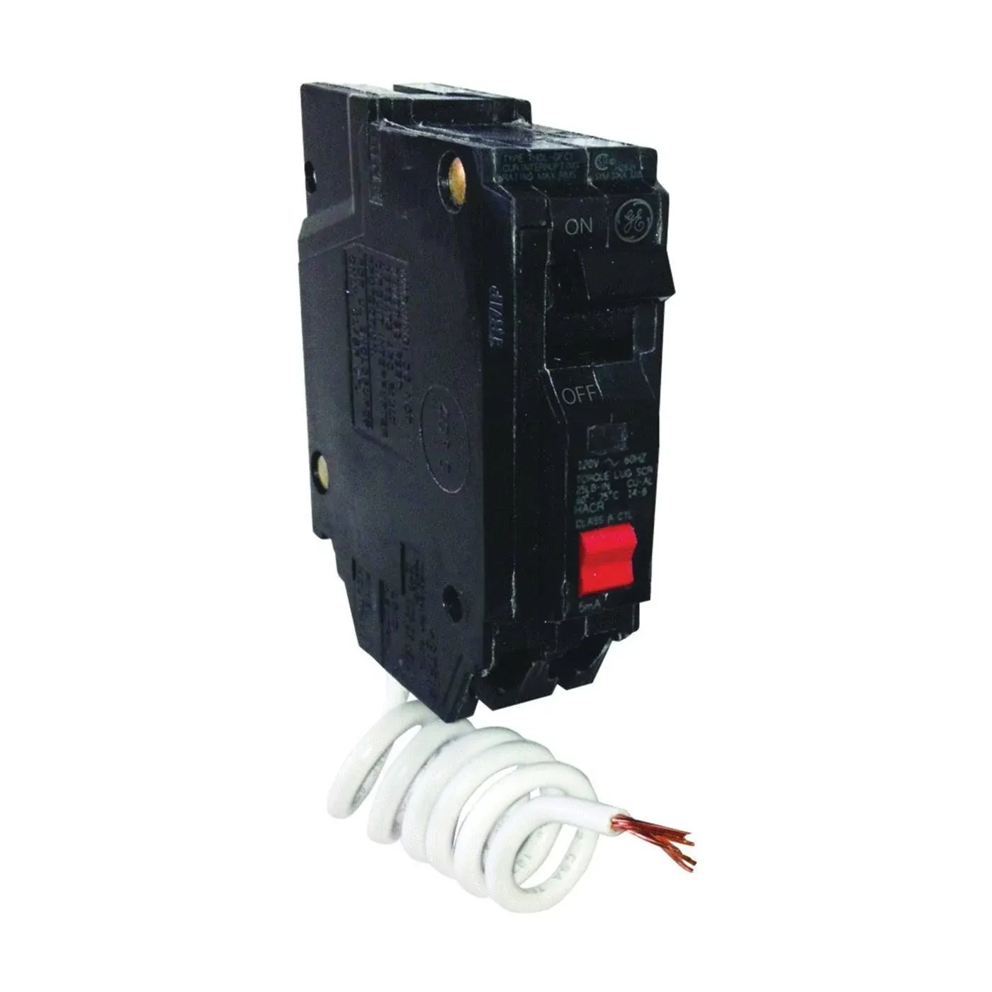 GE Energy Industrial Solutions 15 amps Ground Fault Single Pole Circuit w/Self Test TV206462 GE 15A SP GFCI Breaker, No Size, No Color