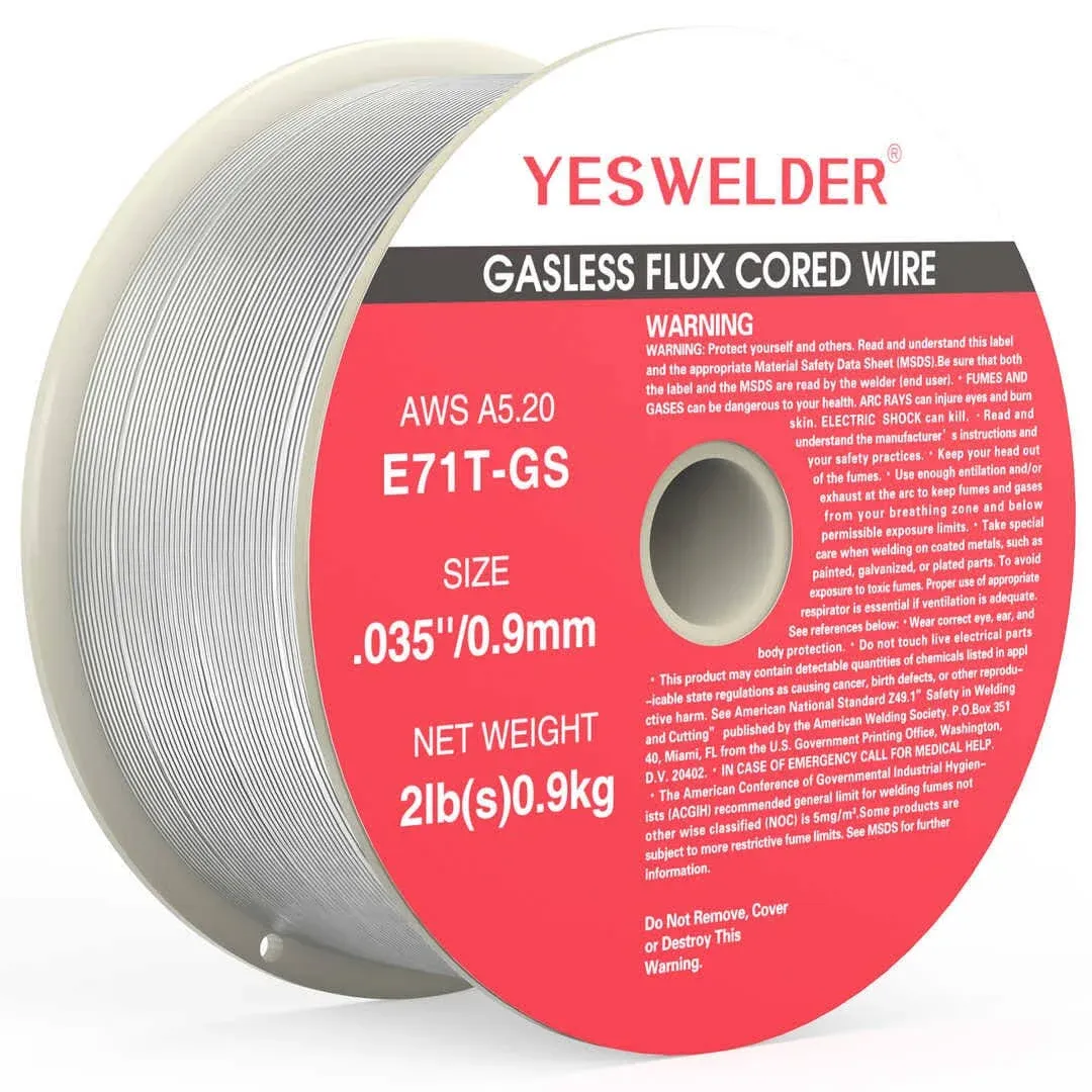 E71T-GS/2LB-0.9 2lb Spool .035" Gasless Flux Core MIG Welding Wire