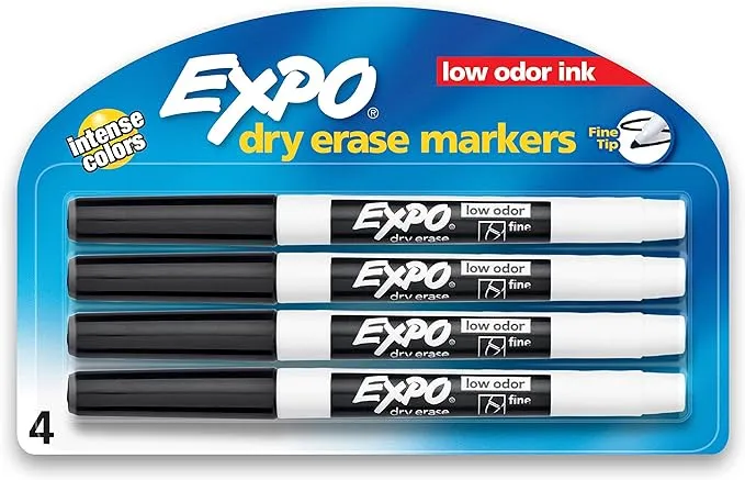 Expo Dry Erase Markers, Ultra Fine Tip, 4 ct