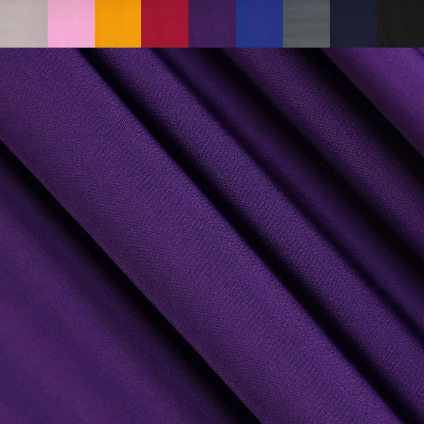 Ity Polyester Spandex Fabric | Purple - 1 Yard | FabricLA