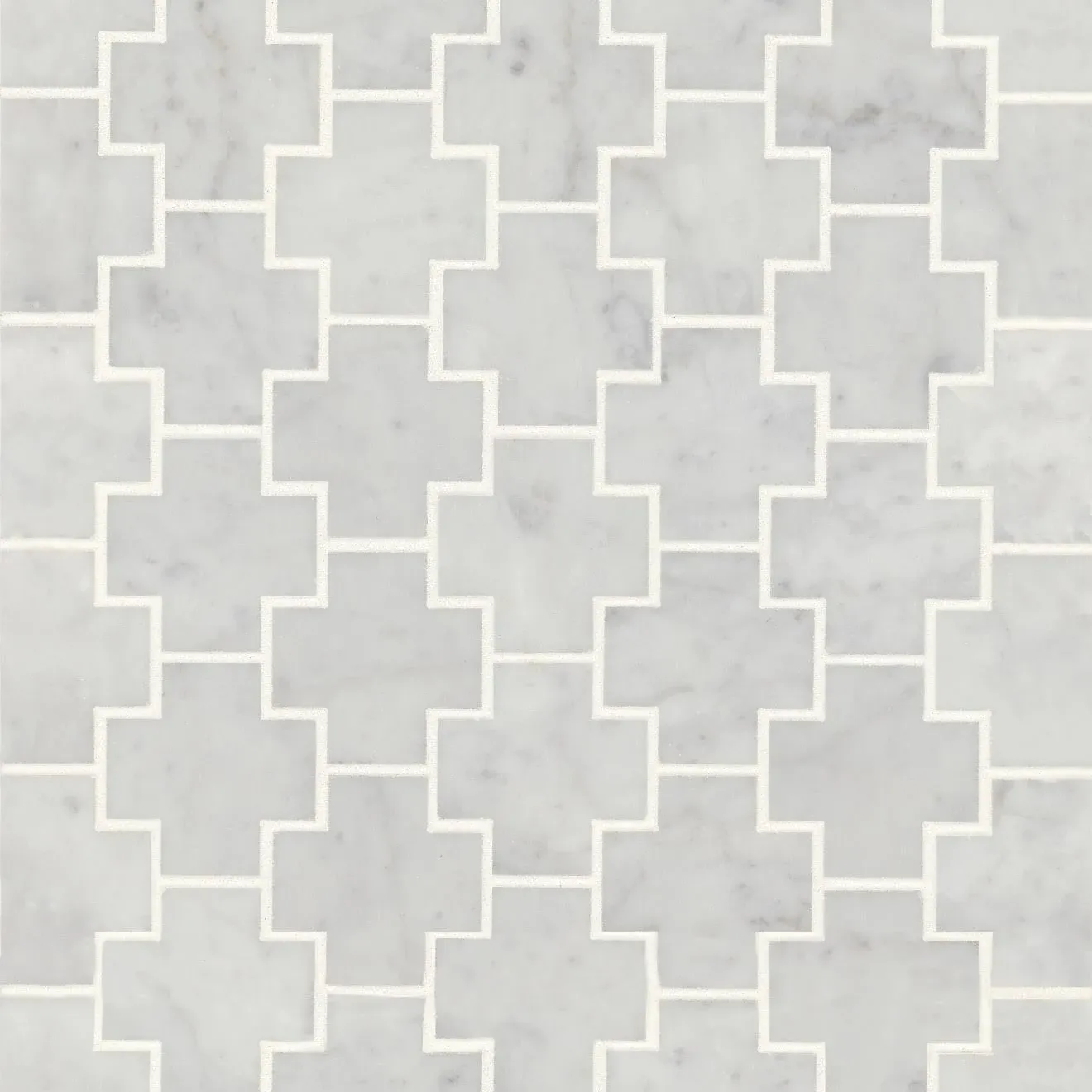 Bedrosians Monet White Carrara 11-in x 12-in Honed Natural Stone Marble Mixed Pattern Marble Look Floor and Wall Tile (4.58-sq. ft/ Carton)