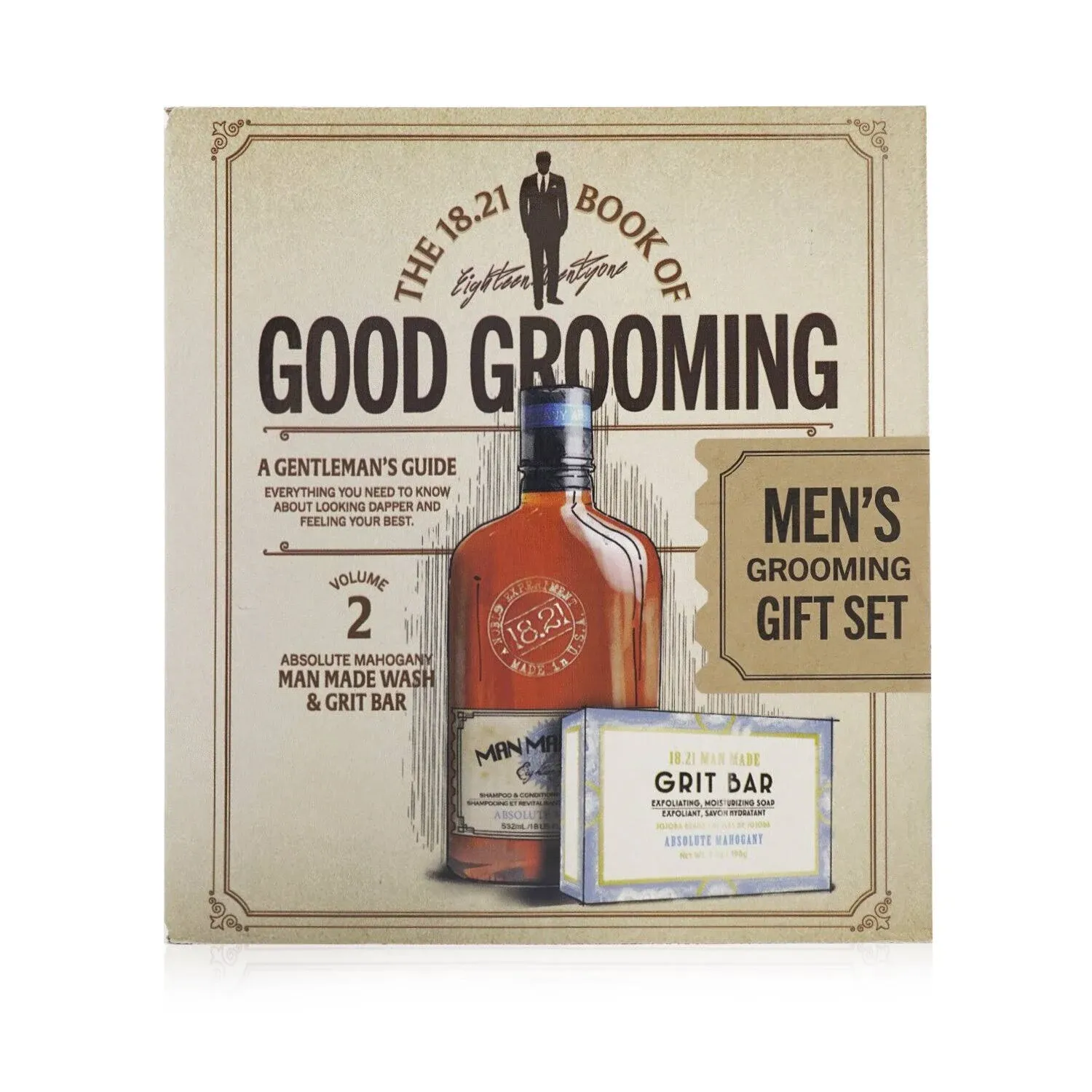 18.21 Man Made Book of Good Grooming Gift Set Volume 2