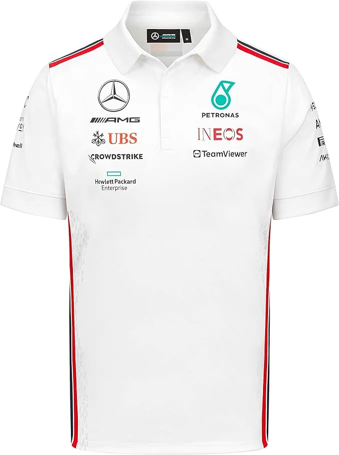 Mercedes AMG Petronas F Men&#039;s Team Polo White