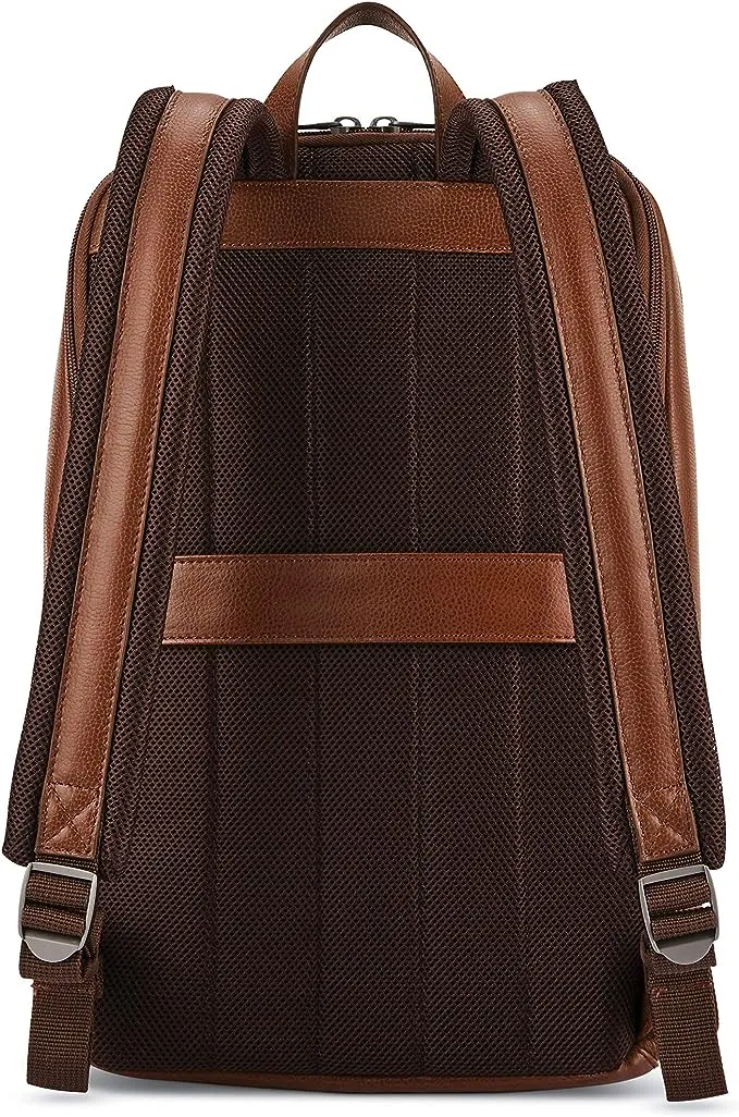 Samsonite Classic Leather Slim Backpack (Black)