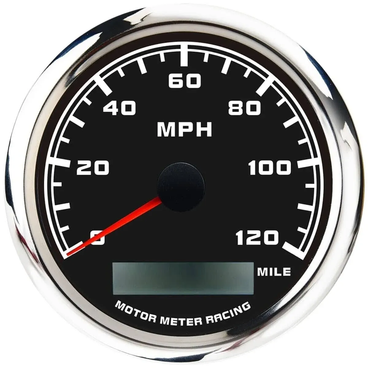 MOTOR METER RACING W Pro Series 85mm 3-3/8" GPS Speedometer Digital Odometer with GPS Sensor