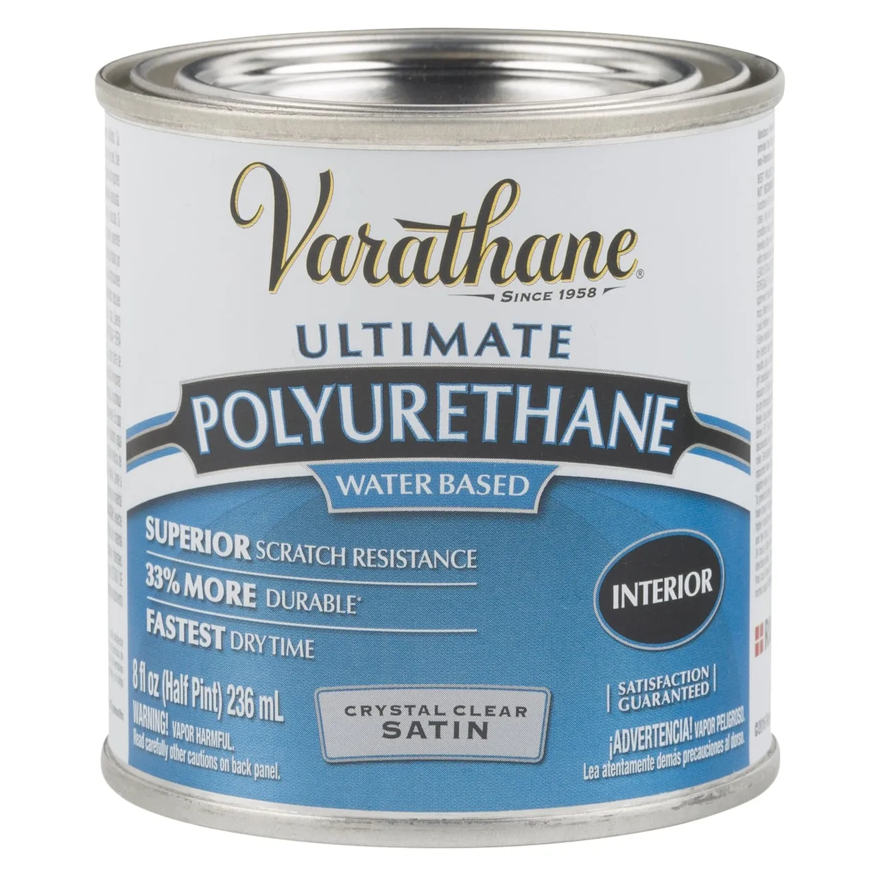 Varathane Interior Polyurethane, Satin - 1 qt can