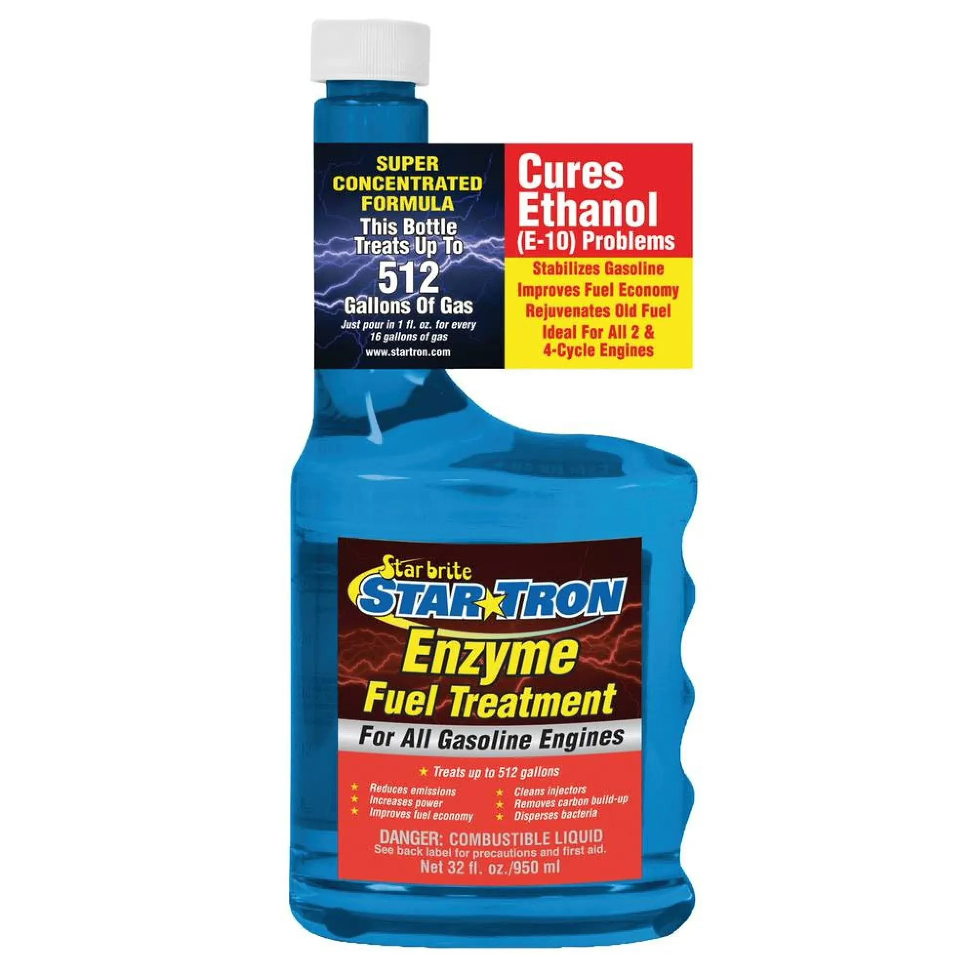 Star Brite 93032 Star Tron Enzyme Fuel Treatment Concentrated Gas Formula 32oz