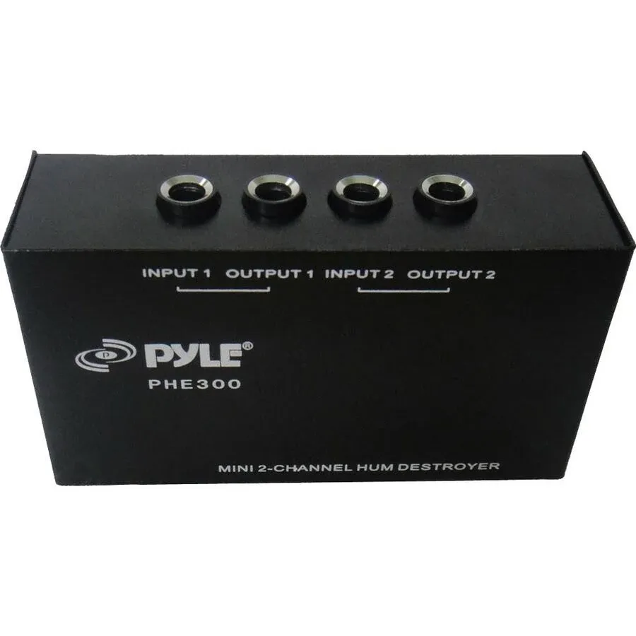 Pyle - 2-Channel Hum Noise Feedback Earth Loop Destroyer PHE300