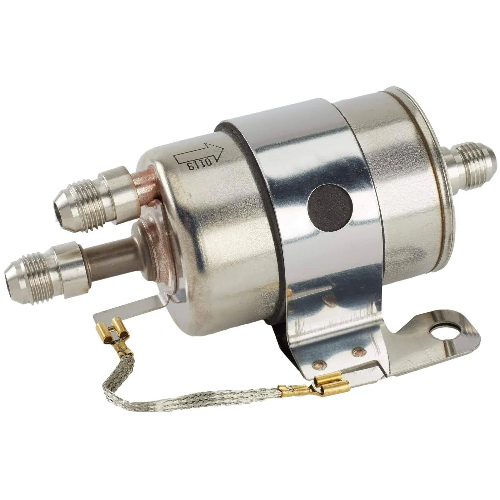 Speedway Motors Deluxe AN6 Fuel Filter Regulator for LS Swap, 58 PSI, Integrated AN6 Inlet, Outlet, 5 Micron Filter, Includes Mounting Bracket with Insulator for Easy Installation