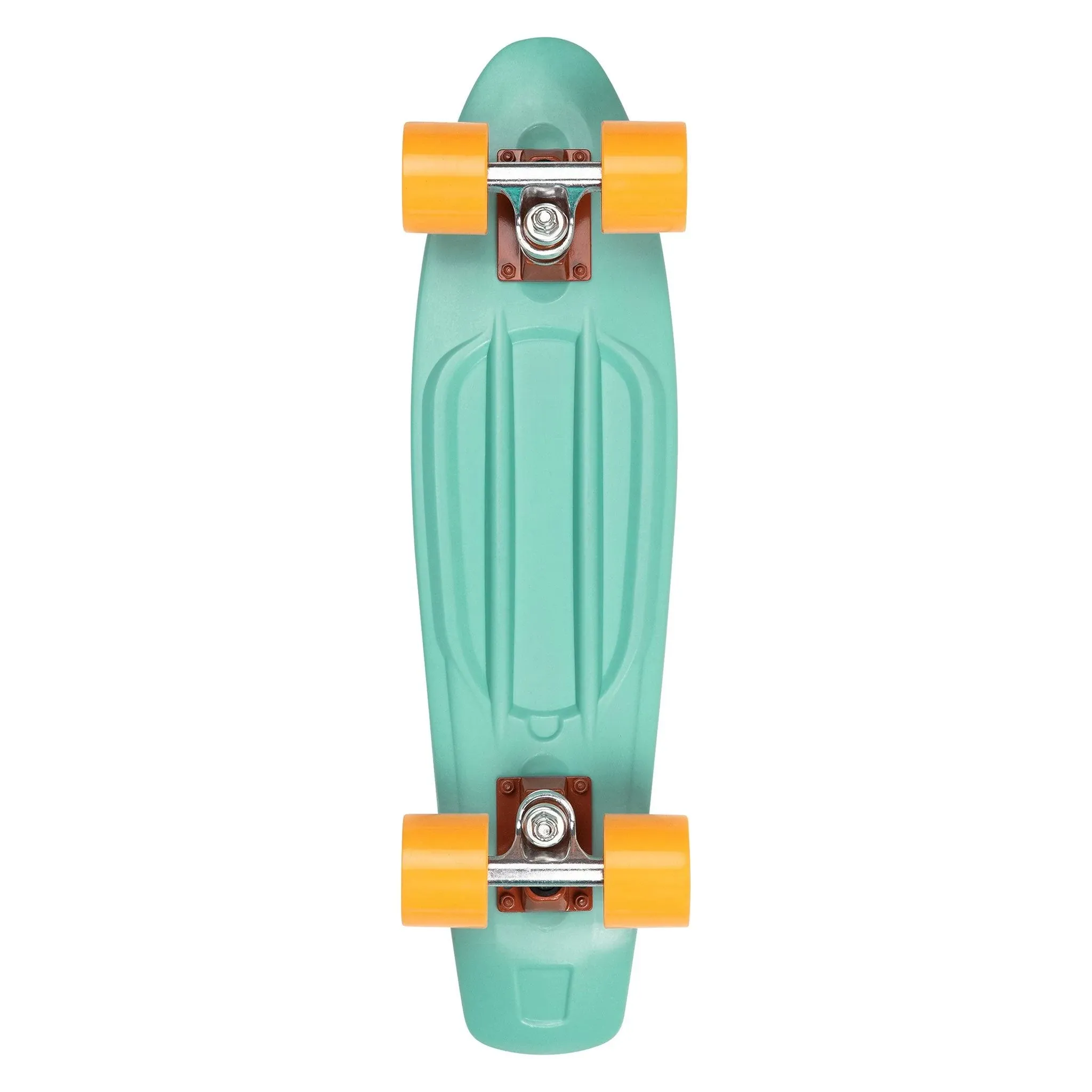 Retrospec Quip Mini Cruiser Skateboard 22.5" Classic Retro Plastic Cruiser Complete Skateboard with ABEC 7 Bearings and PU Wheels Compact Board w/Grippy, Molded Waffle Deck