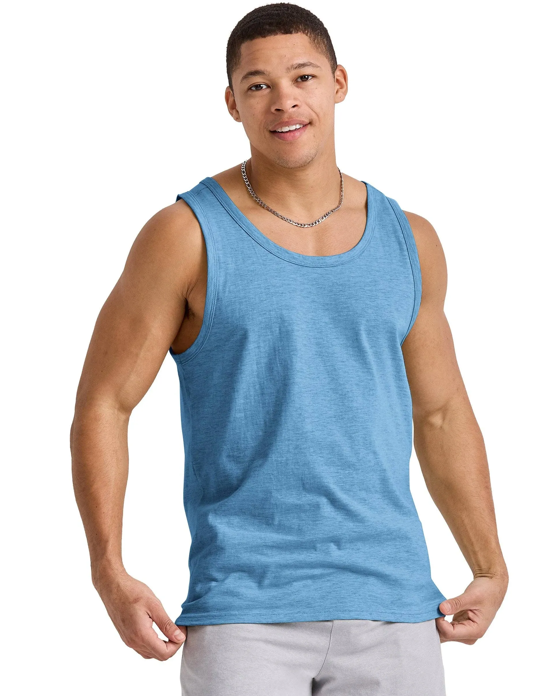 Hanes Men's Originals Tri-Blend Crewneck Tank Top